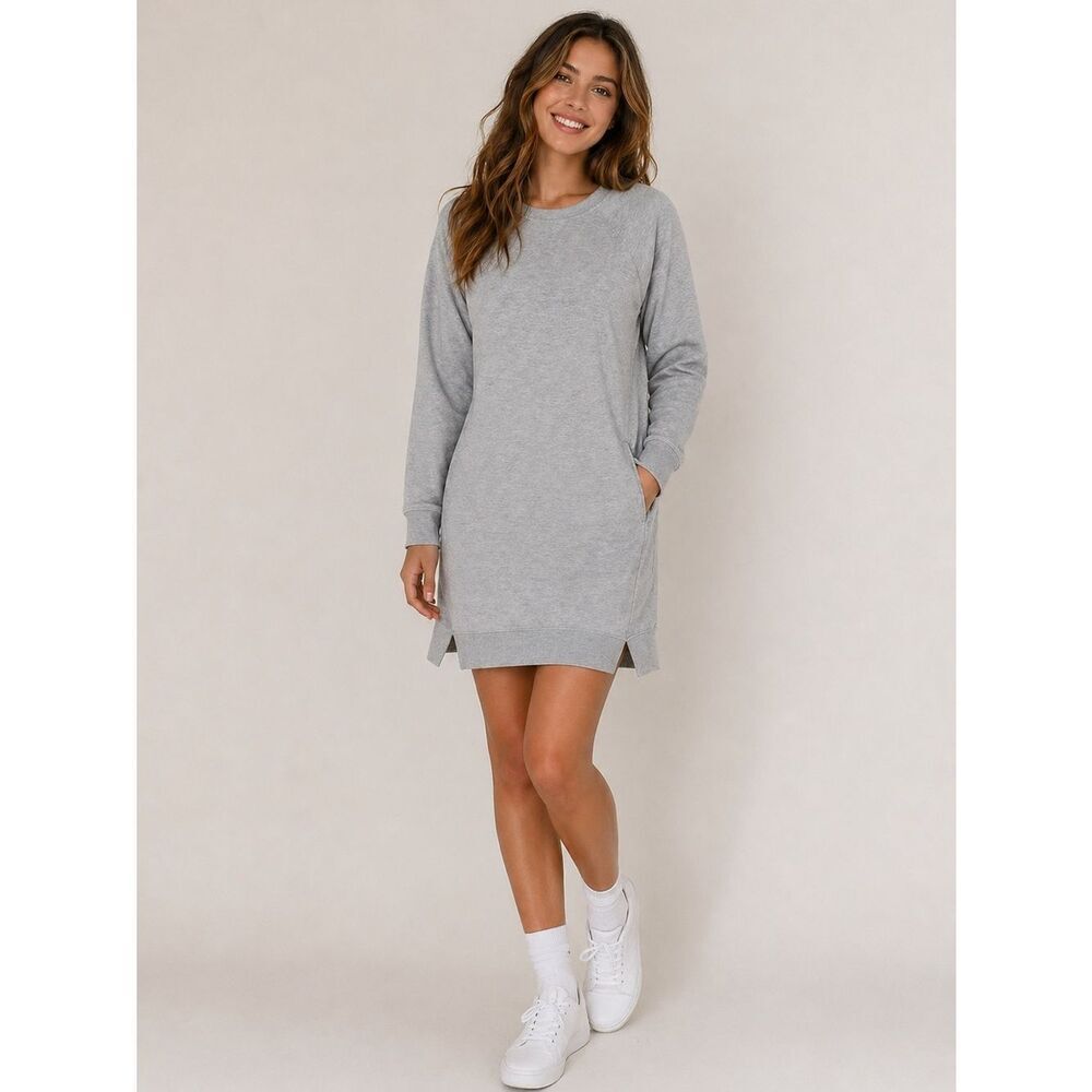 Kyodan Gray Crew Neck Long Sleeve Tunic